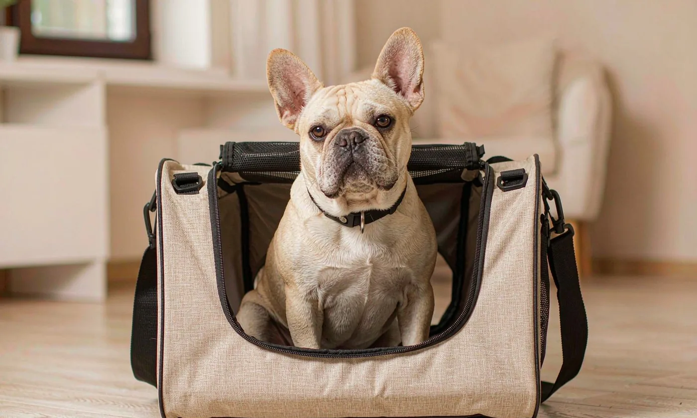 Dog Carrier Backpack for French Bulldogs: Breathable - detail view supplied by QUANZHOU JUNYUAN BAGS