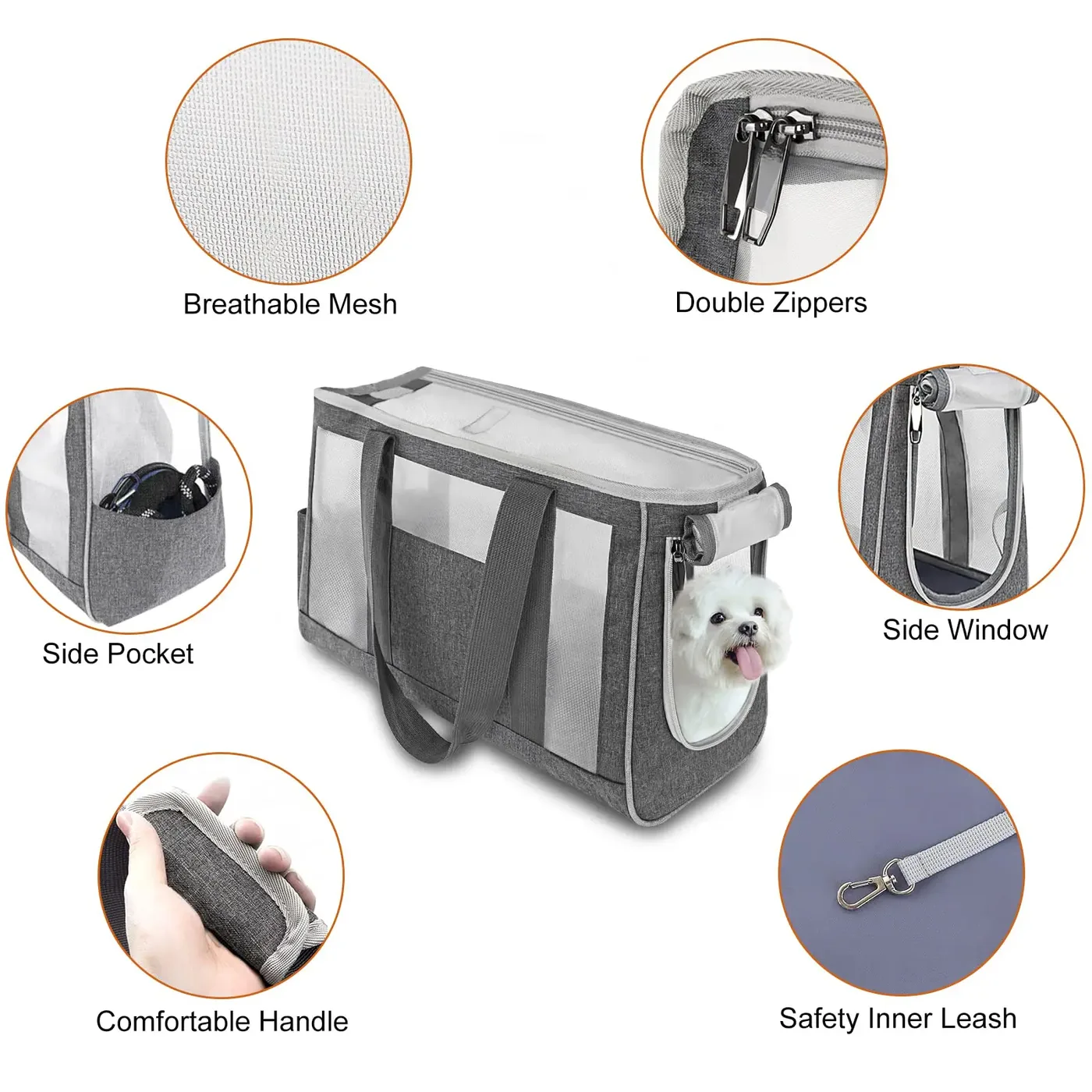 Dog Carrier Backpack for Rottweilers: Protective Bre - detail view supplied by QUANZHOU JUNYUAN BAGS
