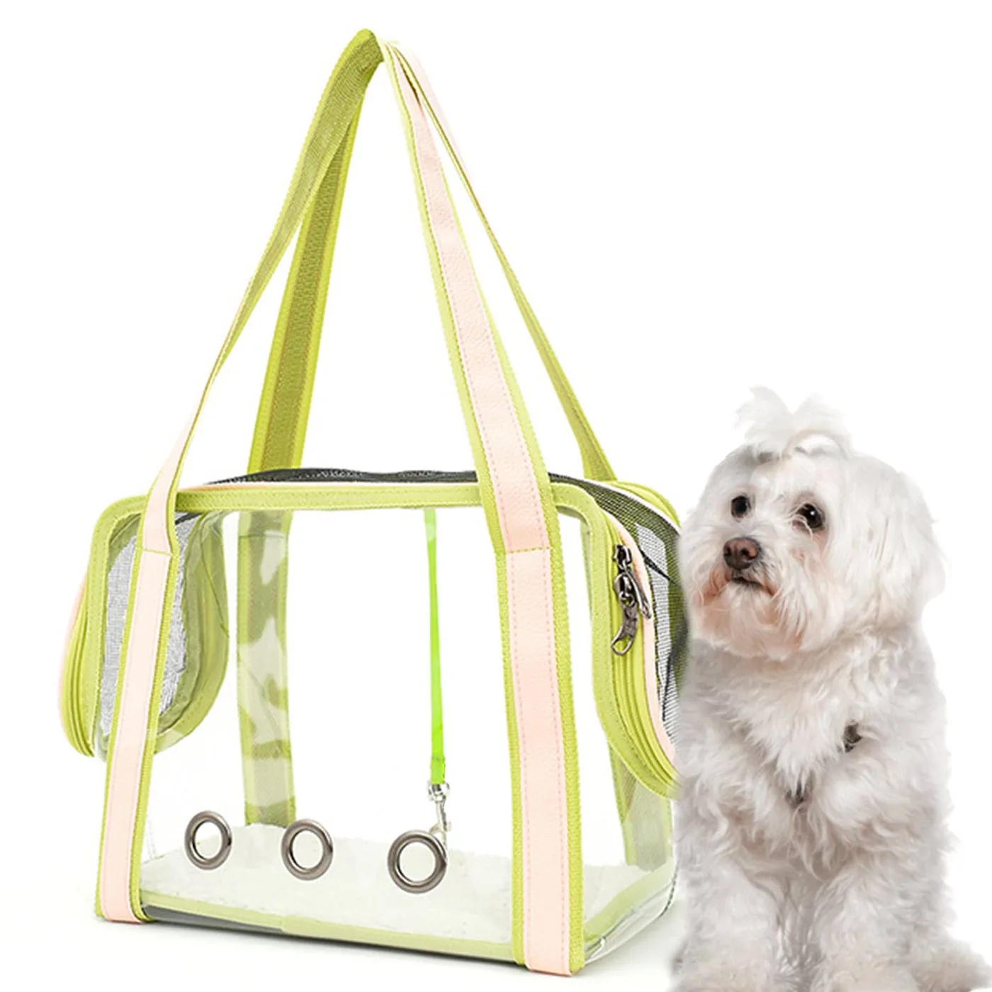 Cat Carrier with Fleece Lining: Warm and Soft - detail view supplied by QUANZHOU JUNYUAN BAGS